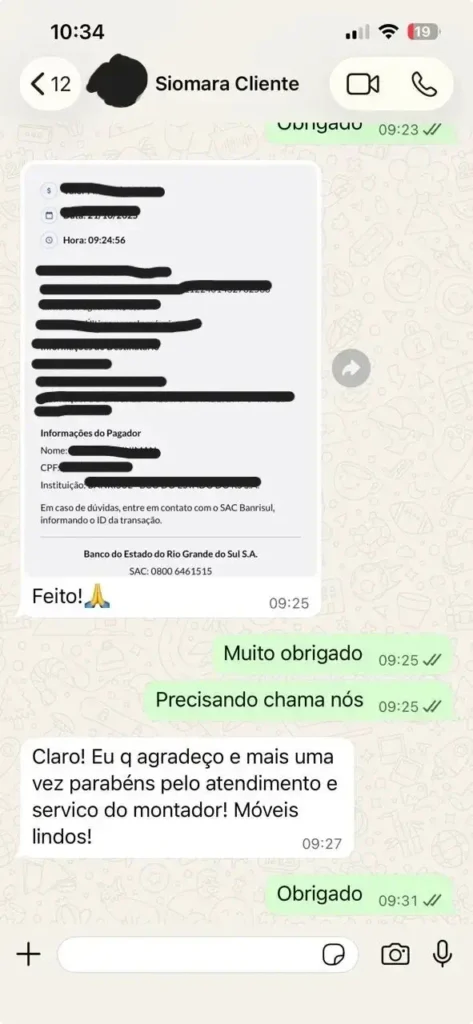 depoimento de cliente sobre móveis planejados em Florianópolis